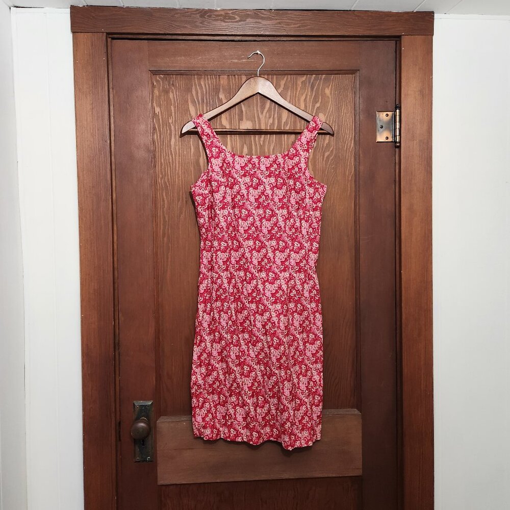 Faded Glory Dress in Red Paisley